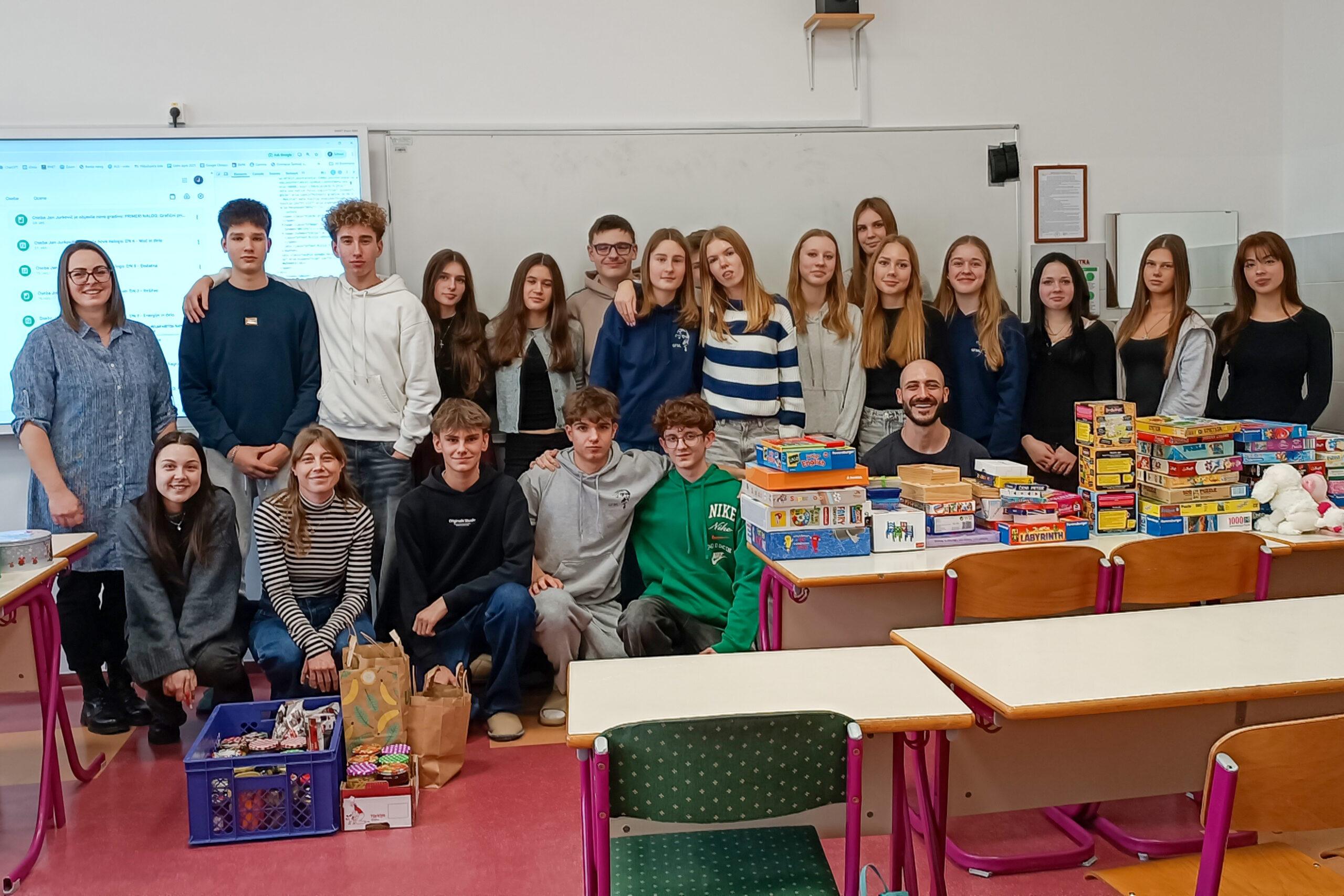 Dobrodelni projekt 1. b oddelka za Varno hišo